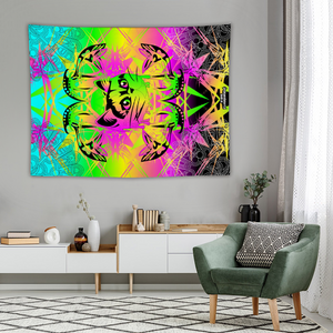 Drippy Kitty Tapestry Decorative Wall Hanging 59" × 79''