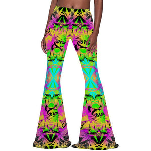 Stretch Bell Bottoms Drippy Kitty