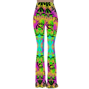 Stretch Bell Bottoms Drippy Kitty